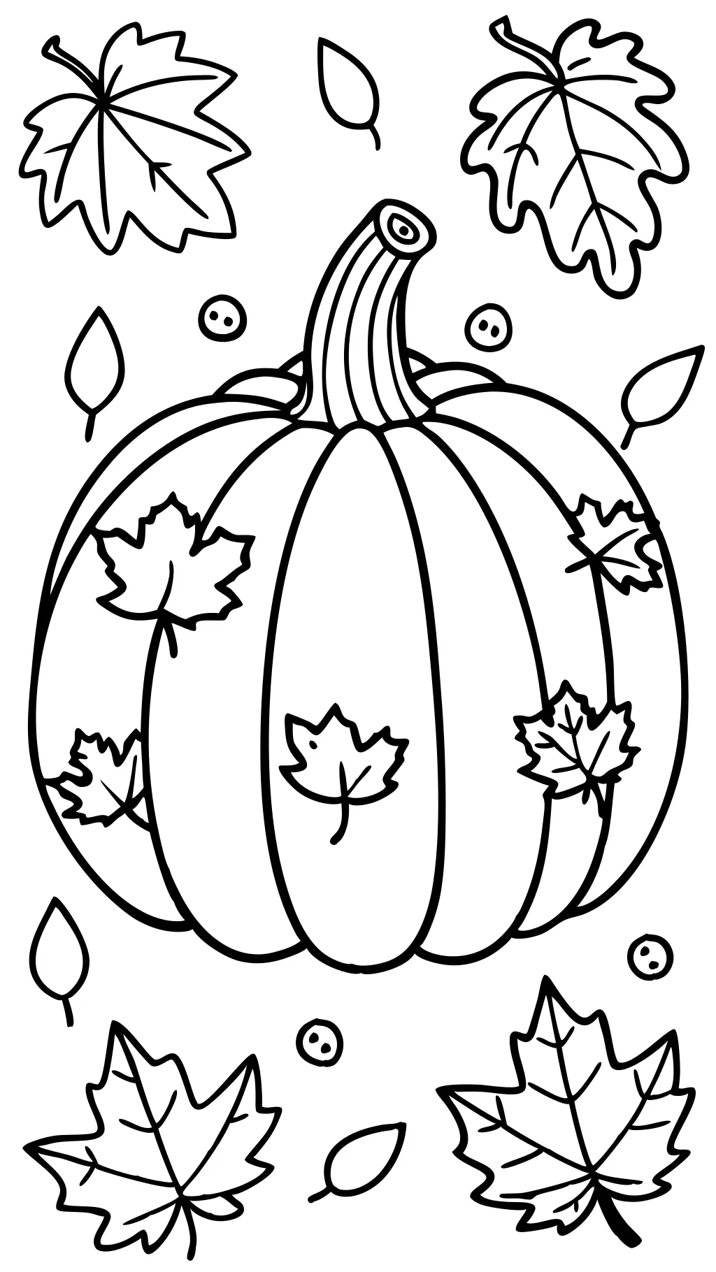 coloriages de citrouille d’automne